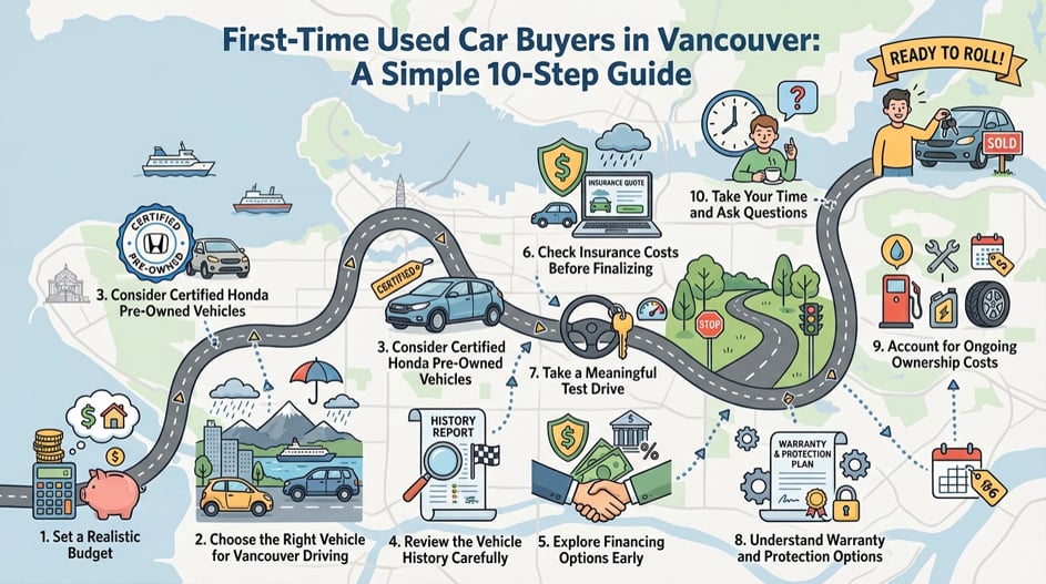 First-Time Used Car Buyers in Vancouver: A Simple 10-Step Guide from Carter Honda
